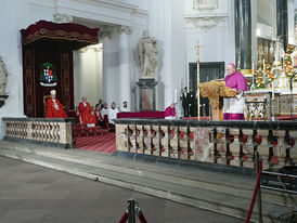 Abschlussvesper der Bischofskonferenz mit Spendung des Bonifatiussegens (Foto: Karl-Franz Thiede)